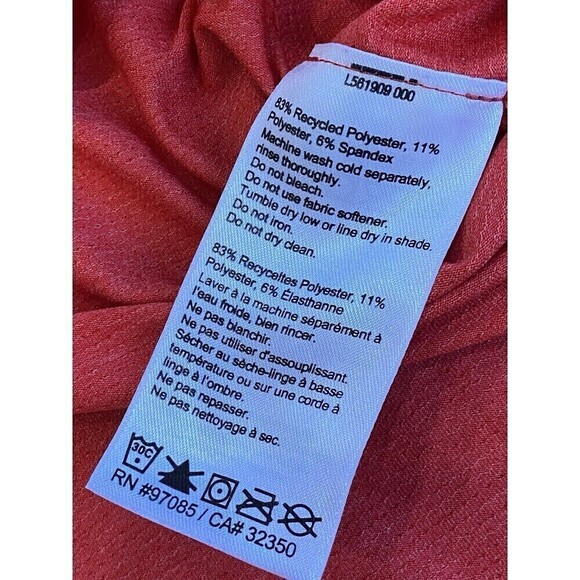 Outdoor Research Echo T Shirt Short Sleeve Womens Large Red Top ActiveFresh - Picture 7 of 7